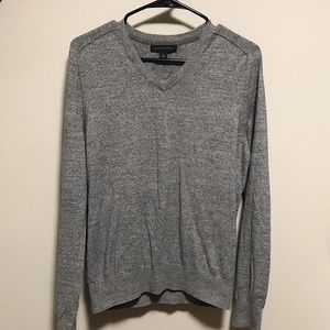 Banana Republic Gray V Neck Sweater